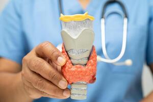 Hyperthyroidism, Overactive Thyroid, Thyroid Lymphoma, Asian doctor photo
