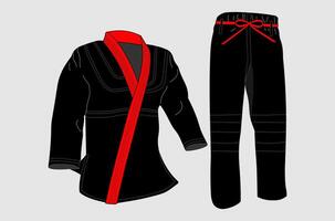Jiujitsu Uniform Gis Karate uniform jiujitsu vector
