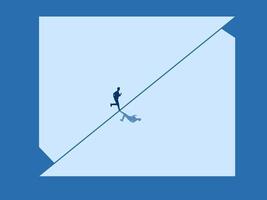 Career and life opportunities, Business people balancing themselves vector