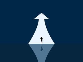 Creating Success, Businessmen with Growth Arrow vector