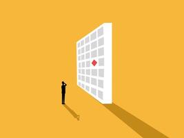 Challenging, entrepreneurs think of different solutions vector