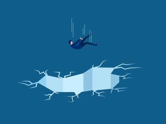 In danger, businessmen are falling into a trap
