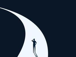 Closing down, people standing on a curve vector