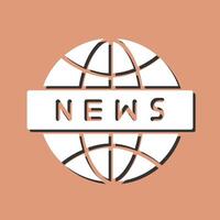 News Globe Icon vector