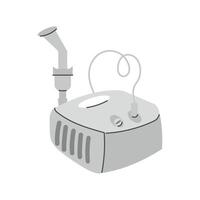 Steam Inhaler Device Illustration. On a white isolated background vector