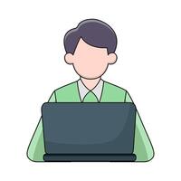 illustration of Web Developer vector