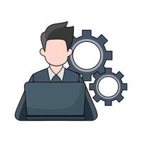 illustration of Programmer vector