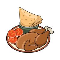 Chicken and Wraps vector