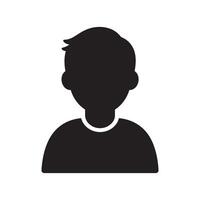 Male Figure Icon Representing Person, User, or Individual Editable Illustration Isolated on a White Background Ideal for Profile, Gender, and Personal Graphics vector