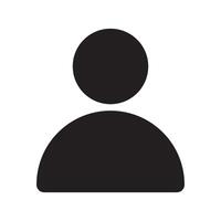 User Profile Icon Representing Digital Identity and Personal Representation Editable Illustration Isolated on a White Background for Graphic Design and Digital Use vector