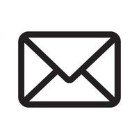 Email Envelope Icon Representing Communication and Messaging Editable Illustration Isolated on a White Background vector