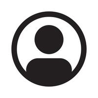 User Profile Icon , Simple User Avatar, Minimalist User Symbol, Basic User Silhouette Editable Illustration isolated on a white background vector