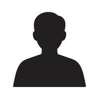 Generic User Avatar Icon Representing Identity and Profile Editable Illustration Isolated on a White Background vector