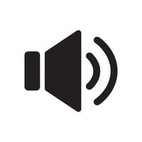 Speaker Icon with Sound Waves Representing Audio, Volume Control, and Digital Sound Settings vector