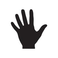 Hand Icon Representing Gesture and Greeting Editable Illustration Isolated on a White Background for Digital Use vector