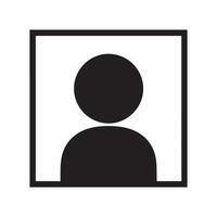 User Profile Icon Representing Account Identity, Personal Avatar, and Digital Presence Editable Illustration isolated on a white background vector