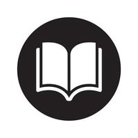Open Book Icon Editable Illustration isolated on a white background, vector
