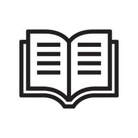 Closed book icon symbolizing reading or learning Editable Illustration isolated on a white background vector