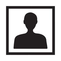User Profile Icon Representing Identity, Digital Presence, and Personal Avatar Editable Illustration isolated on a white background vector