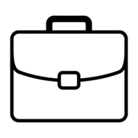 Professional Portfolio Case Outline Icon png
