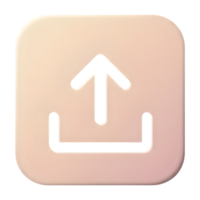 Simple Upload Button Interface Design Element png