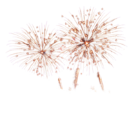 Celebration festive fireworks display pyrotechnics event isolated on transparent background png