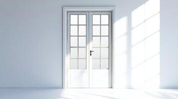 Elegant Double Door Window Capturing Sunlight for Stunning Interior Designs photo
