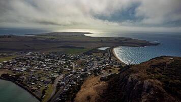 Aerial from of Stanley from the nut photo