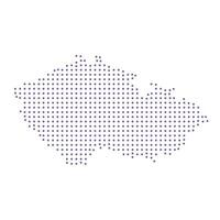 Czech map dotted pattern design purple circle vector