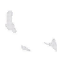 Comoros map dotted pattern design purple circle vector