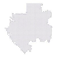 Gabon map dotted pattern design purple circle vector