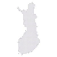 Finland map dotted pattern design purple circle vector