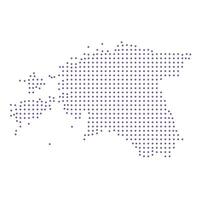 Estonia map dotted pattern design purple circle vector