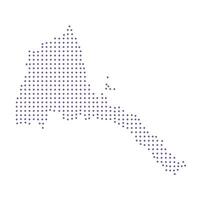 Eritrea map dotted pattern design purple circle vector