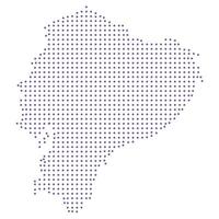 Ecuador map dotted pattern design purple circle vector