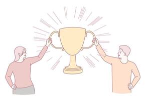 Celebrating a Significant Achievement The Importance of Teamwork and Shared Successes vector
