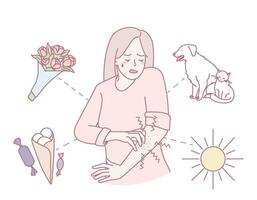 Illustrating Different Emotional Expressions and Their Triggers in Various Art Forms vector
