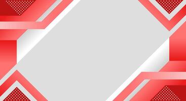 White background with red geometric vector