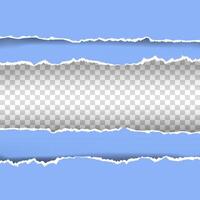 Torn pieces of white sheet vector