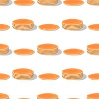 pancake , cartoon seamless pattern back vector