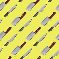 Hand drawn ill Cool Square seamless Pattern vector