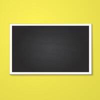 rectangle frame isolated on yellow vector