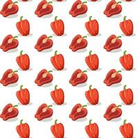 sseamlesss pattern with red bell pepper vector
