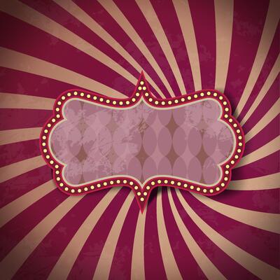 circus illustration with copy space