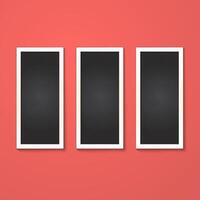 rectangles frame isolated on red vector
