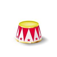 Circus show animal podium with star vector