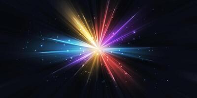 flash effect with rays and glare Light light blur effect. illustration vector