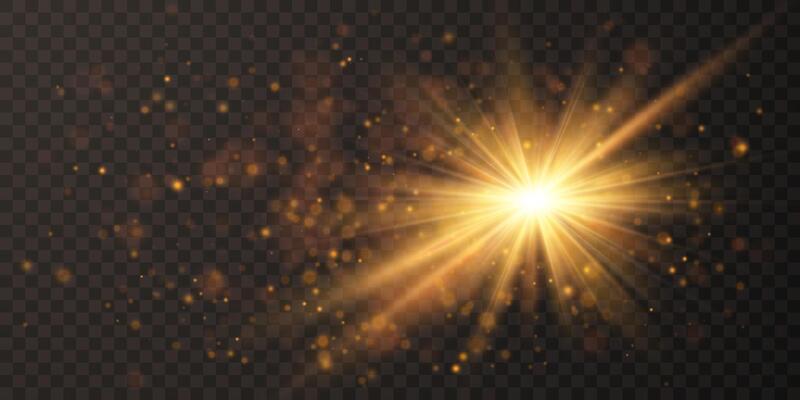 Bright flash rays. Light light blur effect. illustration