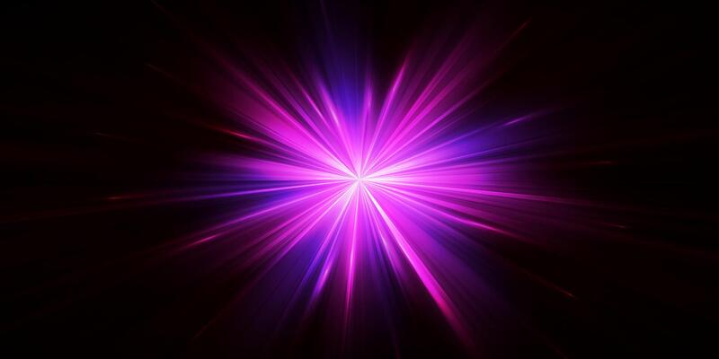 Bright flash effect with rays glare. Light light blur effect.