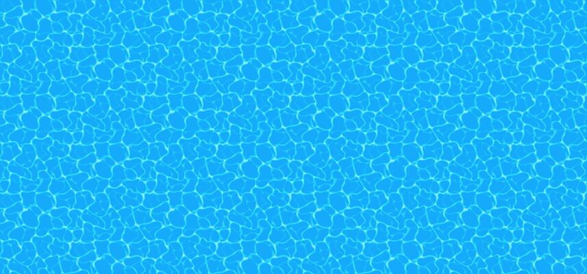 Blue water background. Blue ripples pattern. Water pool texture bottom background. illustration